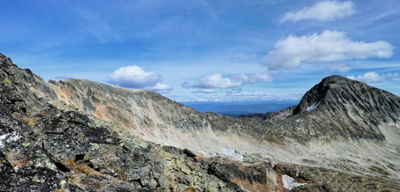 Ridge between West Summit and Trophy Mountain main summit